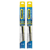 Rain-X front packaging showing 17-inch blades and benefits for visibility