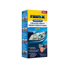 Rain-X front packaging showing kit components and clear benefits