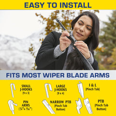 Rain‑X installed on windshield improving clarity in wet conditions