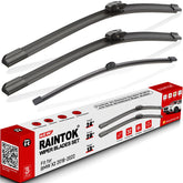 Raintok front driver blade showing clean sweep and improved visibility