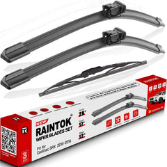 Raintok front packaging showing complete 3-pack blades and clear compatibility benefits