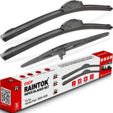 Raintok front packaging showing 3-pack replacement blades and fitment