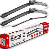 Raintok front packaging showing three replacement blades and benefits