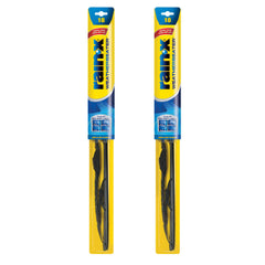 Rain‑X WeatherBeater front packaging showing two 18-inch blades and adapter, reliable replacement