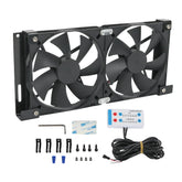 RALZAOTO front view of dual 5.5-inch fans showing powerful airflow benefit