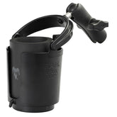 RAM MOUNTS front view showing secure cup hold and easy access benefit