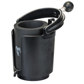 RAM MOUNTS front view of cup holder showing secure fit and stability