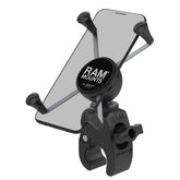 RAM MOUNTS front view of X-Grip large phone mount showing compact profile and secure hold