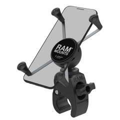 RAM MOUNTS front view of X-Grip large phone mount showing compact profile and secure hold