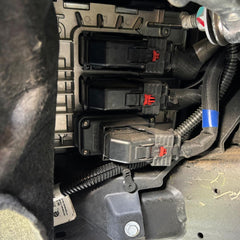 Range Technology RA007 installed under hood illustrating neat integration and safety
