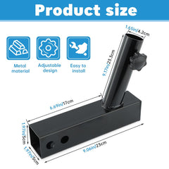 Ranjaner angled profile with pole inserted demonstrating improved flag clearance
