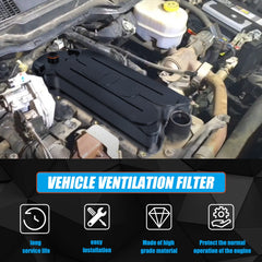 RANSOTO breather element installed on valve cover demonstrating proper fitment benefit