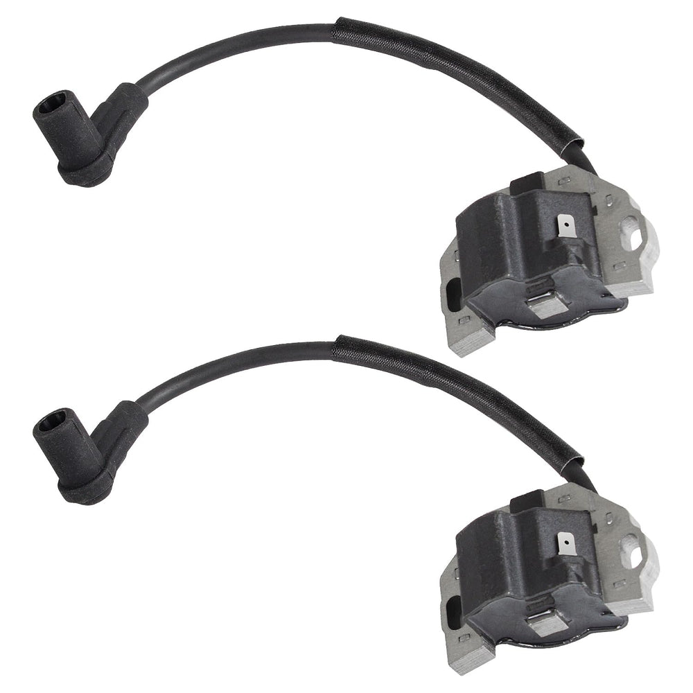 RANSOTO ignition coil front view showing mounting points and fitment benefits
