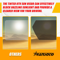 RANSOTO folded visor positioned up to show clear unobstructed view benefit