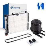 RARAYC front view of fuel filter assembly showing fit and connection benefits