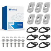 RARAYC front view of kit contents showing all six D-rings and fasteners for easy selection