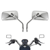 Rawsomes chrome front mirror showing clear rear view and durable housing