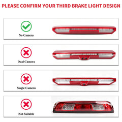 RAZPOY third brake light cover close-up showing edge fit and clean contour benefits