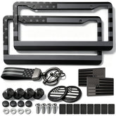 RCKJNJ front view stainless steel frame showing patriotic look and durable finish