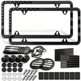 RCKJNJ front view flag frame showing bold patriotism and durable finish