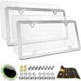 RCKJNJ front view of clear frame and cover showing clean protection