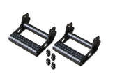 realtruck detachable steps front view showing pair mounted with easy access benefit