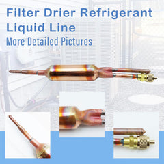 REAXOAL filter drier mounted in a refrigeration liquid line, protecting system components