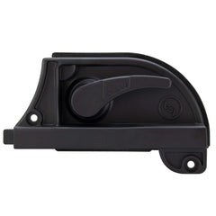 RecPro side profile of latch showing low-profile fit for reduced snagging