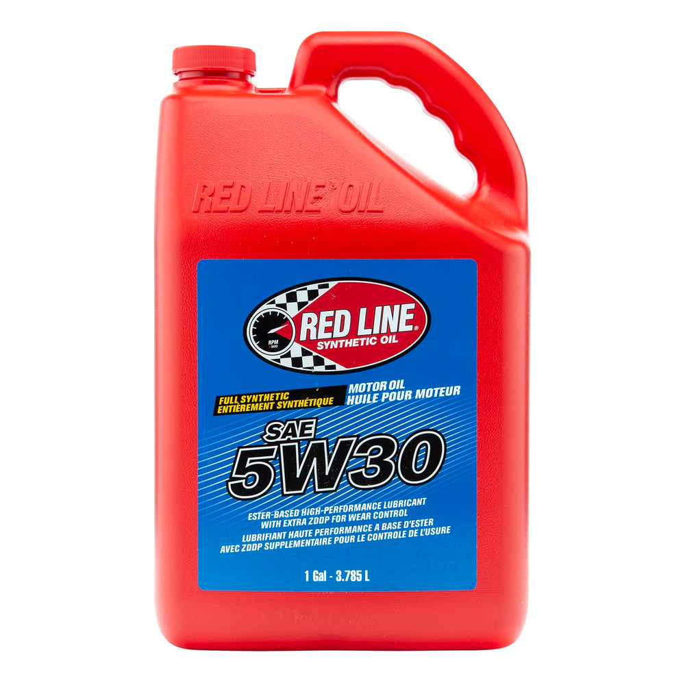 Red Line 15305 gallon front label showing product name and benefits