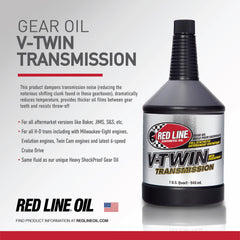 Red Line 42804 being poured into transmission showing precise fill and reduced clunking