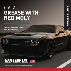 Red Line grease texture close-up highlighting smooth consistency for dependable film strength