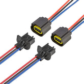 RED WOLF front view of four 9008 H13 connectors, easy replacement