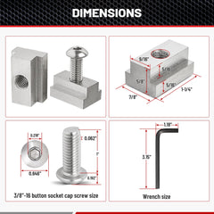 RED WOLF close-up of button head socket cap screw highlighting corrosion resistance