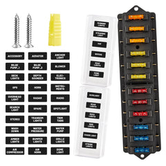 RED WOLF front view of fuse block showing organized fuse layout and cover