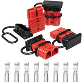 RED WOLF front view of SB175 plug showing robust housing and secure lock benefit