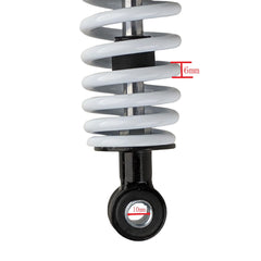 RedCap shock measured 275mm eye-to-eye showing fitment verification benefit