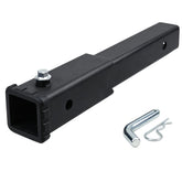REDTEE hitch extender front view showing solid construction and easy fit