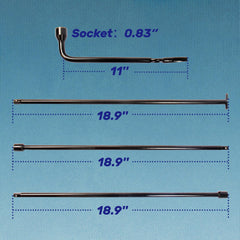 Reeauto lug wrench head detail highlighting precise fit for lug nuts