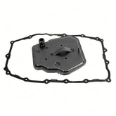 Reeoutdoor front view of transmission filter showing fitment and label, confirming correct replacement