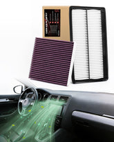 Reeoutdoor front packaging kit showing both engine and cabin filters, ensures correct fit