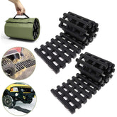 Reliancer front view of traction tracks showing full length and grip benefit