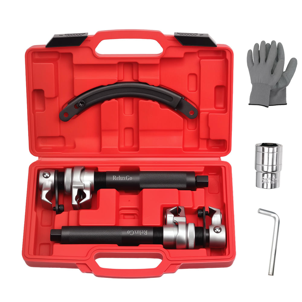 ReluxGo complete set front view showing robust tools and benefits