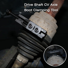 ReluxGo large clamp installed on a CV boot showing secure fit and corrosion resistance