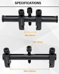 ReluxGo low-profile arms fitted in tight engine bay for accessibility