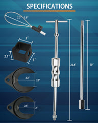 ReluxGo steel cable adapter detail demonstrating versatile pull method and reinforced cable strength