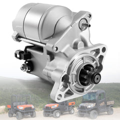 Rendrox starter motor front view showing solenoid and mounting for easy fit