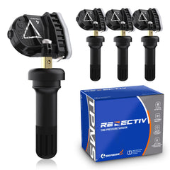 RENECTIV front package showing four TPMS sensors and benefits of pre-programming