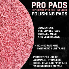 Renegade Products pad texture close-up revealing abrasive weave for controlled cutting