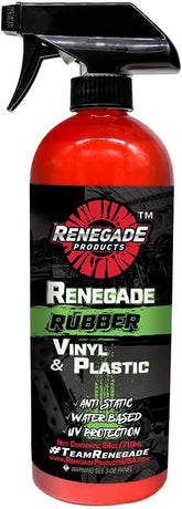 Renegade Products spray bottle front view showing label and easy application benefit