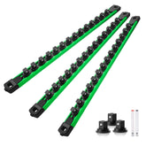 Reniteco front packaging showing all three magnetic socket rails and included clips, clear kit overview